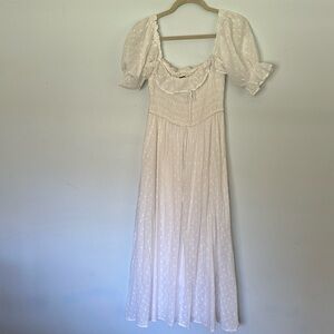 Cotton Ruffled, A Line Flowy Long dress